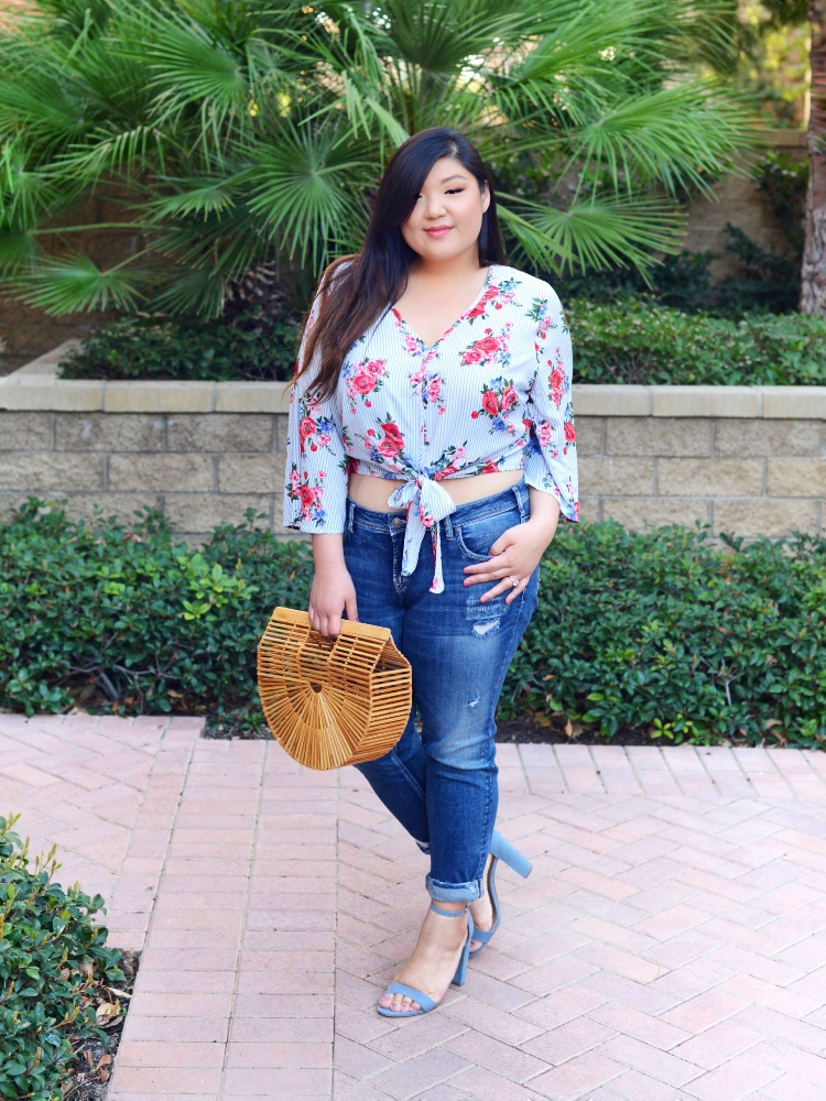 Crop Top and Jeans-I'm ready for spring! - Curvy Girl Chic